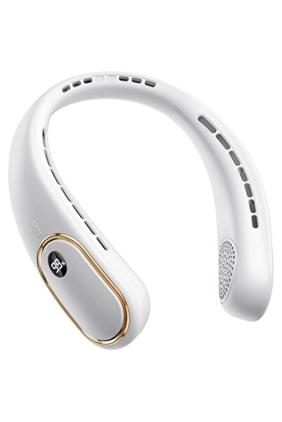 Generic SWEETFULL Portable Neck Fan - Bladeless LED Displayed Personal Fans 4000mAh 10W Fast Rechargeable -