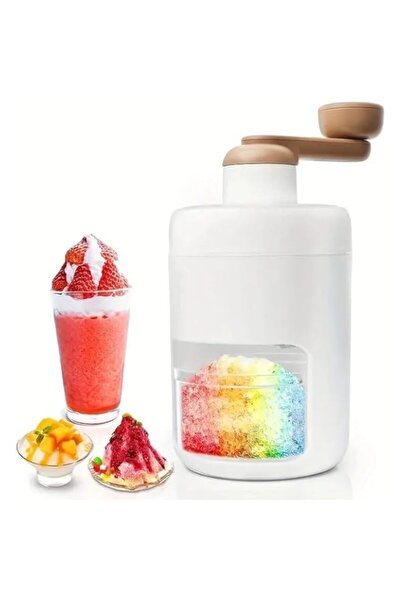 Generic Incisae Shaved Ice Machine,Snow Cone Machine,Slushy Maker Machine,Manual Ice Crusher Machine for Hom