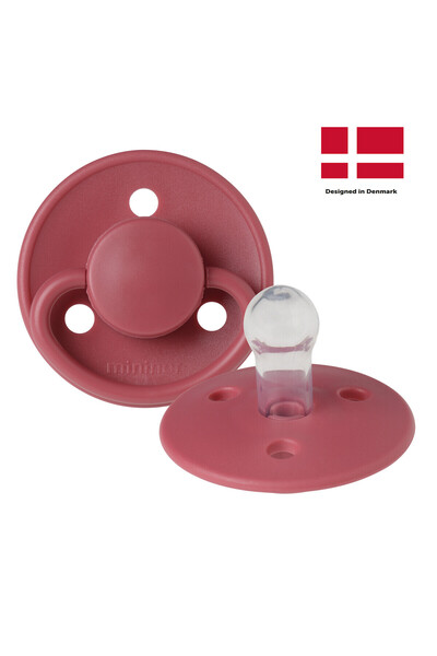 Mininor Silicone Pacifier 0+ Month - Heat Flower