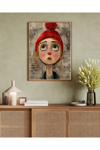 Tuba Decor Tablo dintr-o singură bucată cu rame din lemn pentru sufragerie, s...