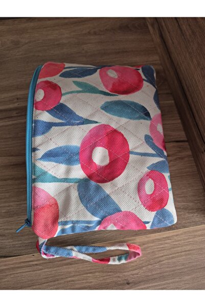 Handream Quilted Watercolor Look Flowers (Makeup Bag/Handbag/Purse-Luggage Organizer)