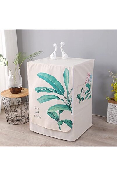 Generic Washing Machine Cover, Automatic Washer Dryer Cover for Front Load Washer Protection-Cactus,XL code