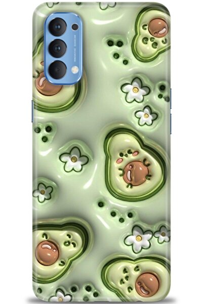 OPPO Reno 4 Uyumlu Kılıf HD Baskılı Kapak - Tasarım Silikon Kılıf - 112