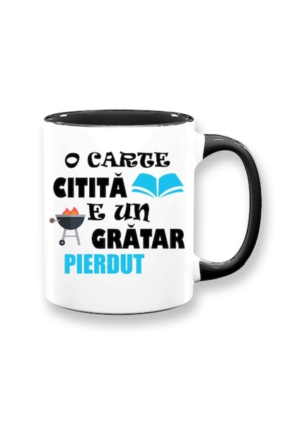OEM Cană personalizată cu mesajul: „O carte citită este un grătar pierdut”, B...