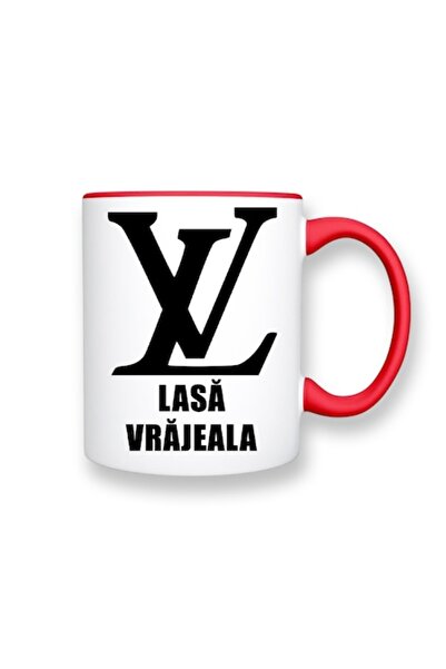 OEM Cană personalizată cu mesaj amuzant: „Lasă vrajeala”, Betaprint, albă cu ...