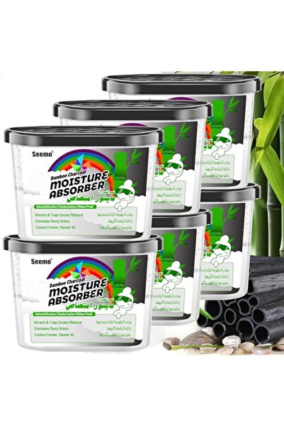 Generic صناديق امتصاص الرطوبة من سيمو المصنوعة من فحم الخيزران، مقاومة للعفن،...