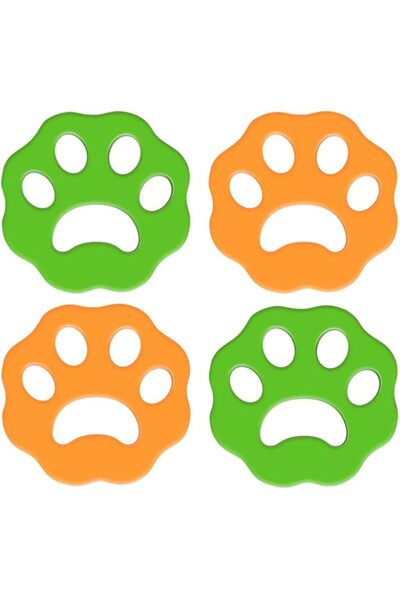 Generic PAPOIYA Pack of 4 Laundry Hair Catcher Washing Machine Lint Remover