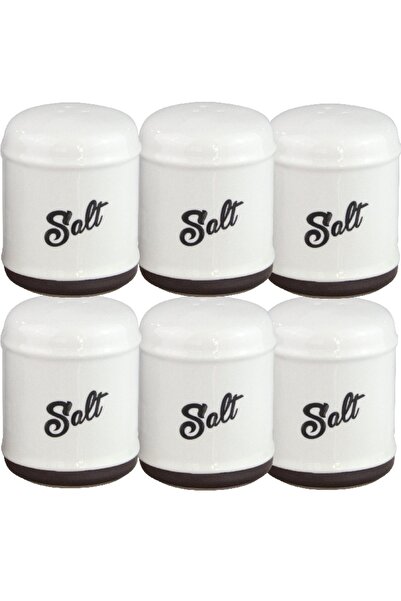 Culinaro Set 6 solnite porțelan HELLA NEGRU ALB