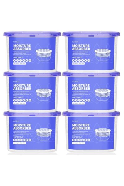 Generic CLEVAST Moisture Absorbers Boxes 6 Pack, Dehumidifier Boxes for Close...