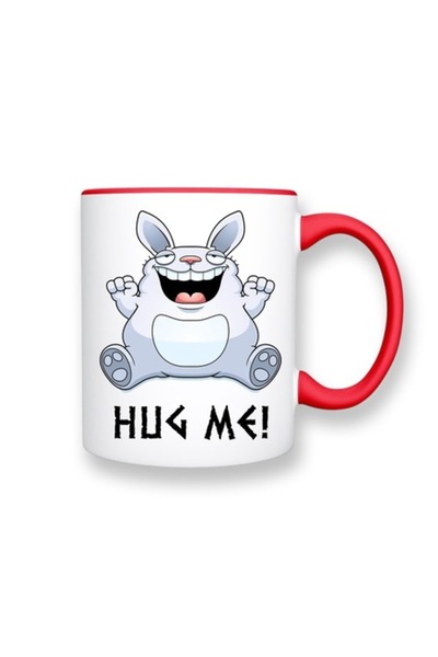 OEM Cană personalizată cu mesajul „Îmbrățișează-mă”, model Iepure, Betaprint,...