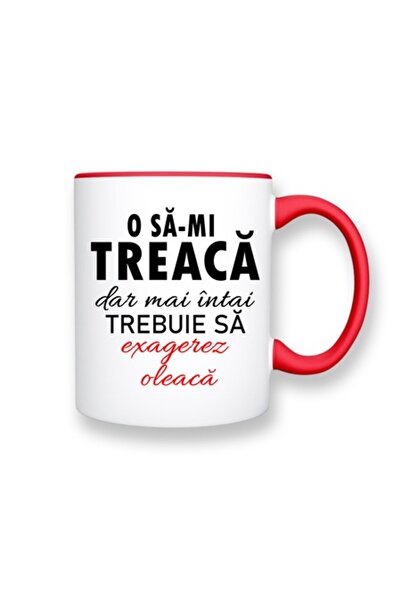 OEM Cană personalizată cu mesajul: „Voi trece peste asta, dar mai întâi trebu...