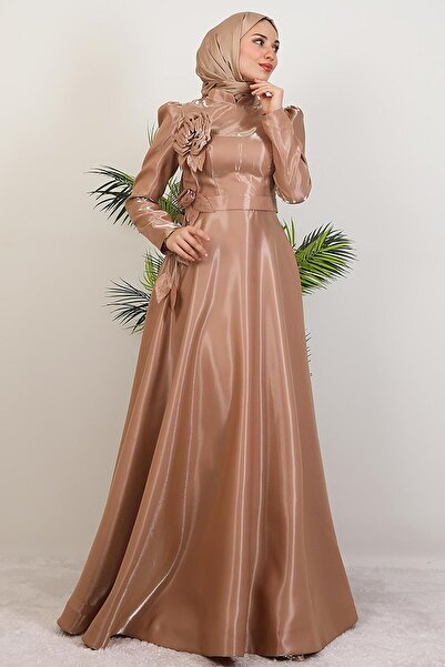 giz astore Rüya Organze Abiye Vizon