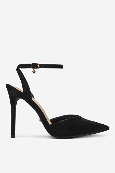 DeeZee Γυναικείες Γόβες με Χαμηλό Μαύρο Τακούνι Στιλέτο 38