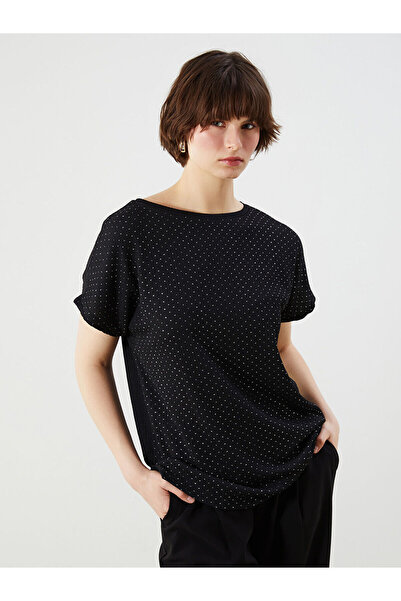 LC Waikiki Γυναικείο T-Shirt με μοτίβο με λαιμόκοψη