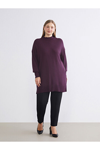 LC Waikiki Μαύρο ελαστικό γυναικείο παντελόνι μέσης