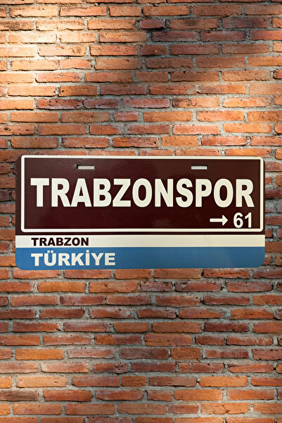 DURUSA Trabzonspor Retro Plaka , MDF Ahşap Dekoratif Duvar & Araba Tabelası ,...