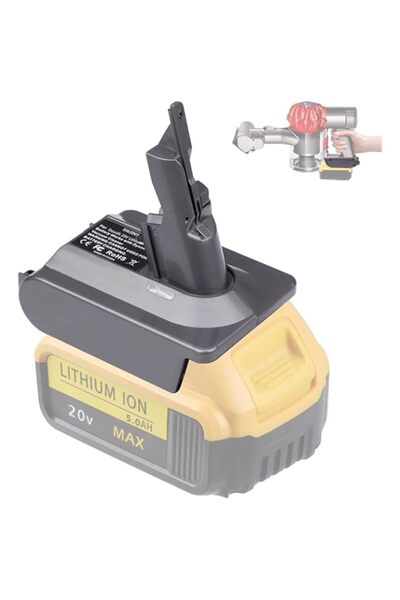 Generic محول بطارية V7 لبطارية ليثيوم 20 فولت من Dewalt تم تحويله ليحل محل بطارية Dyson V7، للاستخدام