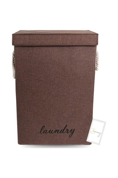 Generic Oasisgalore Laundry Basket with Lid, Foldable Laundry Basket with Rope Handles, Laundry Hamper, Wate