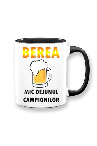 OEM Cană personalizată cu mesajul „Bere, micul dejun al campionului”, Betapri...