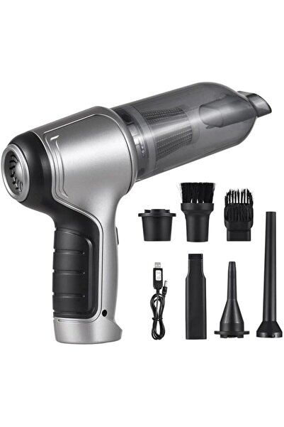 Generic مكنسة كهربائية محمولة للسيارة من Eacam، منظف لاسلكي محمول، منفضة هواء...