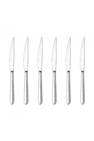 Inoxriv Set of 6 NOVECENTO dessert/appetizer knives, 18/10 stainless steel, 3.5mm thickness, glossy finish