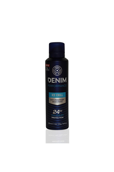 Denim بخاخ للجسم بتركيبة آيس تشيل المضادة للتعرق بدون كحول، للرجال، 225 مل