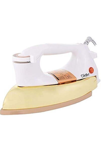 Generic كليكون - مكواة جافة ثقيلة، كابل مضفر، قاعدة سيراميك مطلية بالزيت، مقب...