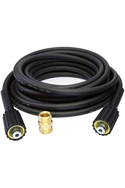 Generic Irfora 10m Extension Hose K Series High Pressure Washer Hose M22 Connector Female to Male, black