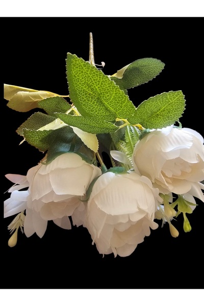 yapay çiçek evi Buchet de trandafiri alb cu aranjament de stele de trandafir,...