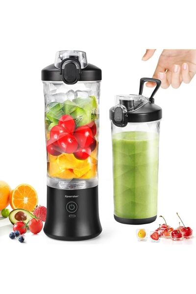 Generic خلاط سباردار المحمول للمشروبات والعصائر، خلاط شخصي بسعة 4000 مللي أمب...