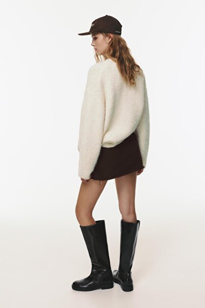 Pull & Bear Püsküllü etek uçlu cepli mini etek