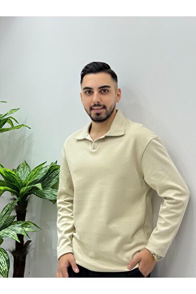 HA-KA GİYİM Swea tricou 1. pentru bărbați, cu guler polo, cu două fețe Țesătu...