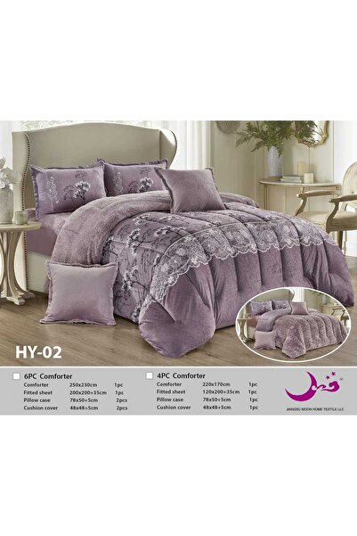 Moon Winter fur printed bedspread, queen size, 170*210