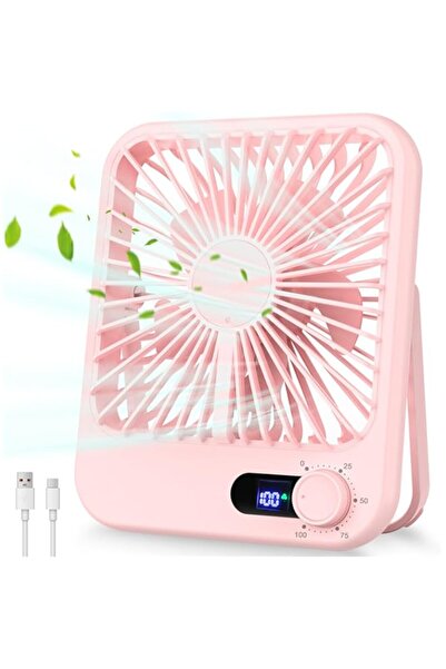 Generic مروحة كوبروين المحمولة القابلة لإعادة الشحن، تعمل بالبطارية، بمنفذ USB مع مقبض رياح 100 سرعة، زاوية إمالة 180 درجة