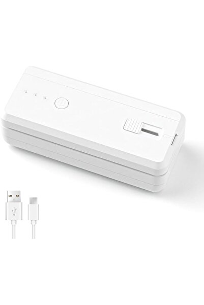 Generic جهاز TERRIFI Mini Bag Sealer المحمول باليد، جهاز غلق وتفريغ الهواء، 1300 مللي أمبير في الساعة قابل لإعادة الشحن