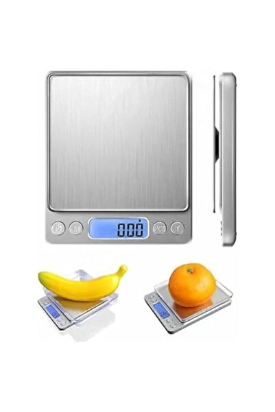 Generic ميزان طعام رقمي للمطبخ من 4basix، دقة عالية ٥٠٠ غرام × ٠.١ غرام. ميزان رقمي متعدد الوظائف للوزن.