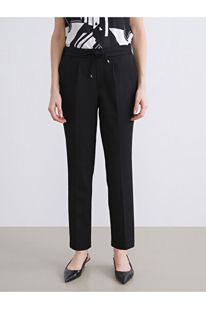 LC Waikiki Lcwaikiki Classic Black Women's Elastic Waist Pants