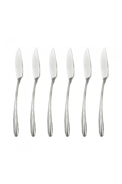Inoxriv Set of 6 NOVECENTO fish knives, stainless steel, L20.7cm, thickness 3.5mm, glossy finish