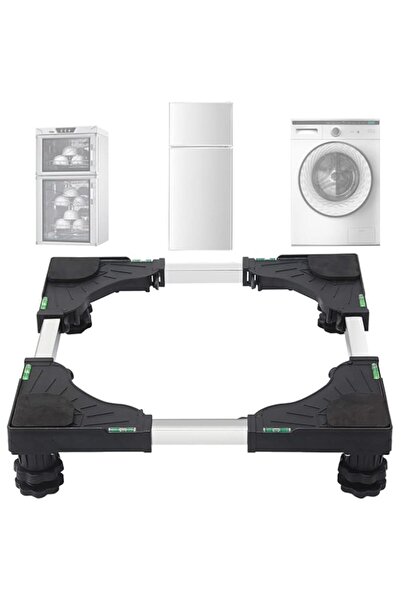 Generic MOYFAZA Mini Fridge Stand,Adjustable Base for Washer and Dryer with 4 Strong Feet,Multi-Functional W