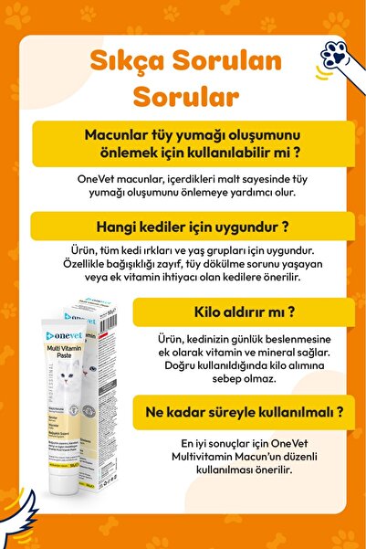 Gimcat Malt Soft Extra 100 Gr + OneVet Multivitamin Paste 100 Gr Kedi Malt Macunu 200 Gr