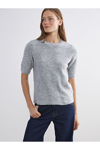 LC Waikiki Gray Crew Neck Women's Knitwear Sweater