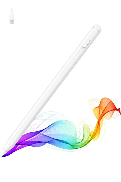 Techmaster iPad 11 A16 Air M1 M2 M3 M4 ile Uyumlu Avuç İçi Reddi Stylus Yazı Çizim Kalemi