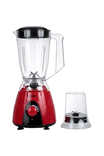 Generic كليكون - خلاط ٢ في ١، محرك نحاسي ٣٥٠ واط، سعة وعاء ١.٥ لتر، أحمر - CK...