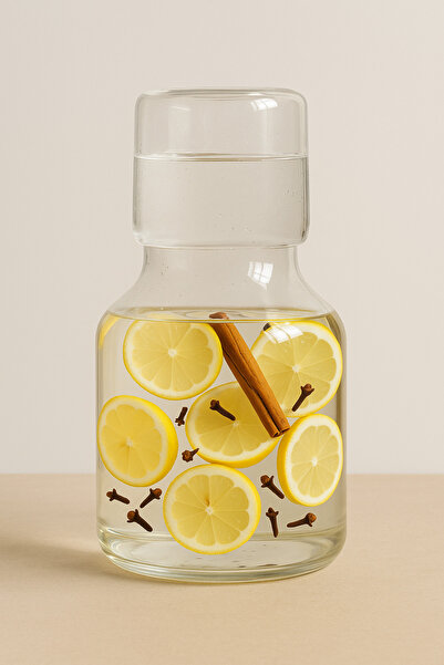 ERKUGO Borosilikat Cam Sürahi, Bardaklı, 1.75 LT