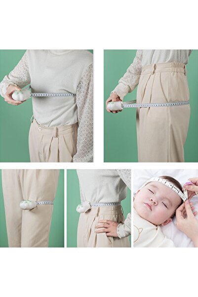 Flippy Portable Tape Measure, Flippy, Mini Tape Measure for Kids, 5.5 x 6.5 cm, 1.5m Tape, Green