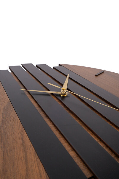 Pikas Modern Design Slatted Model Wooden Wall Clock