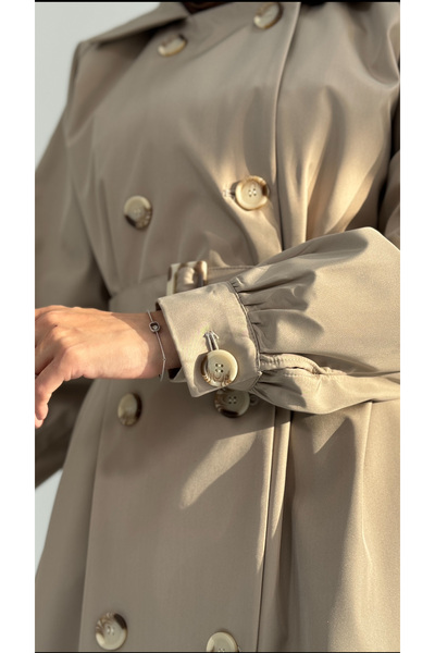 byrukye Tam Boy Trençkot Bej