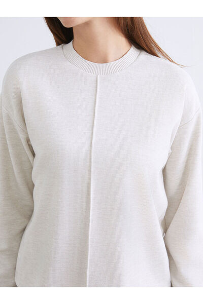 LC Waikiki Екрю велосипедний комір жіночий трикотажний светр