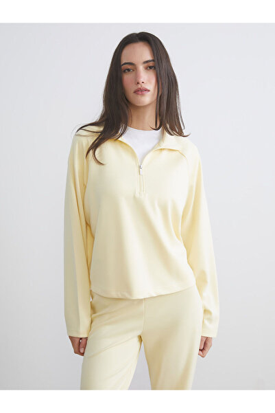 LC Waikiki Sari Stand Collar Oversize Women's Sweatshirt