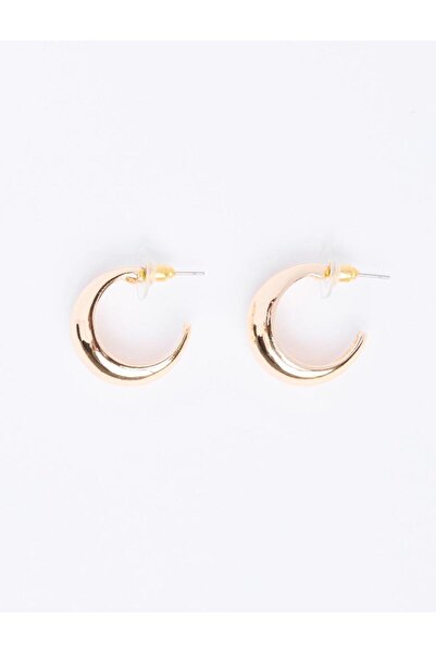 Jimmy Key Altın Rengi Minimal Halka Küpe